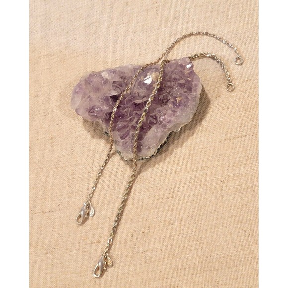 Vintage Rinc SP Lind Link Silver Plated Rope & Fancy Link Chain Bracelet lot 2 - Picture 1 of 7